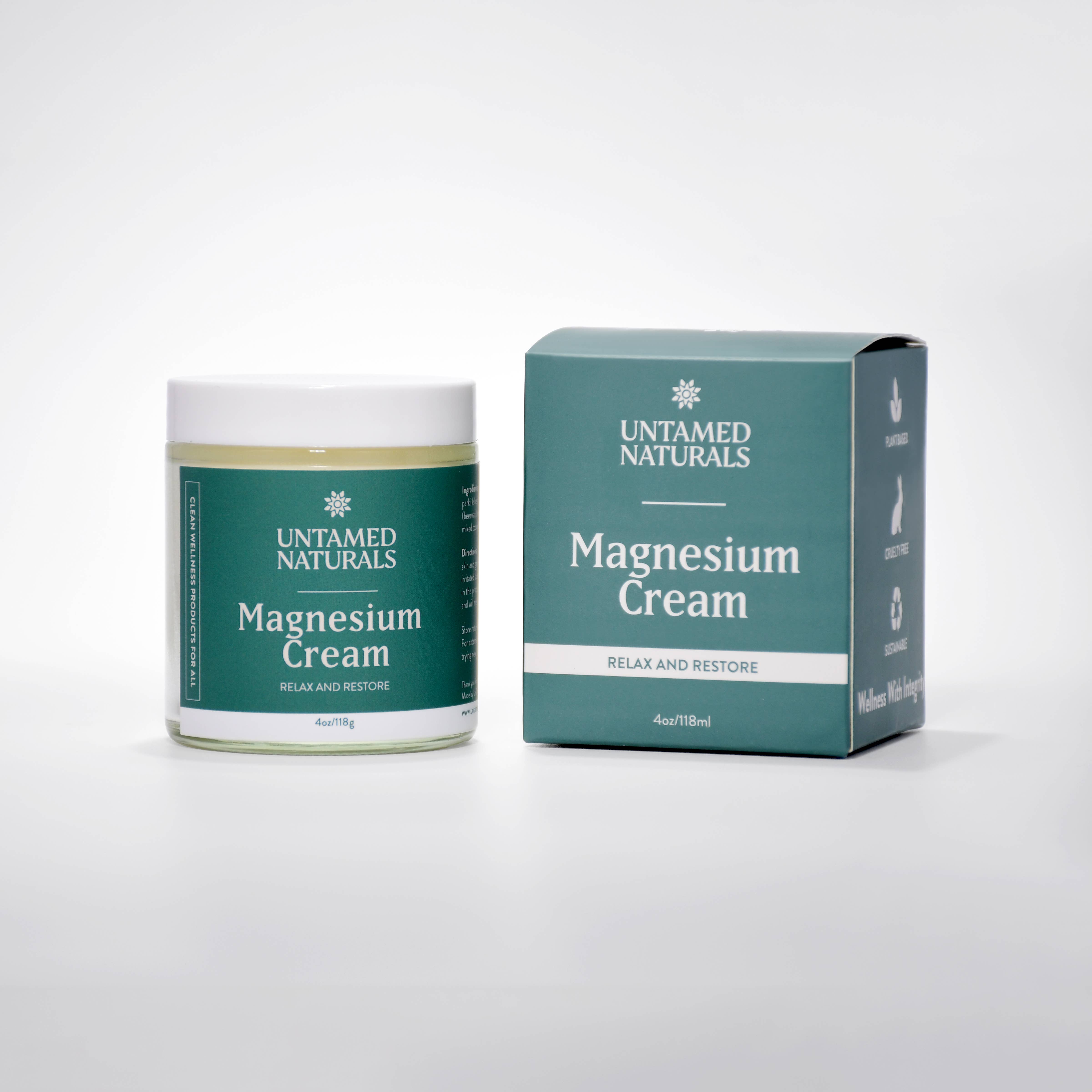 Untamed Naturals - Venta al por mayor Pomadas/bálsamos/cremas curativos - Mascarilla muscular y para dormir con menta y magnesio5