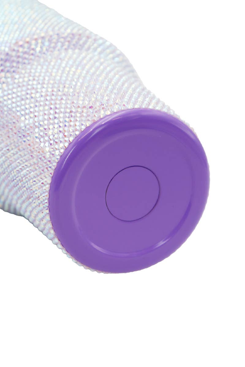 ASSORTI Gobelet isotherme en acier inoxydable à double paroi avec strass et effet ombré bicolore en vente sur Faire3