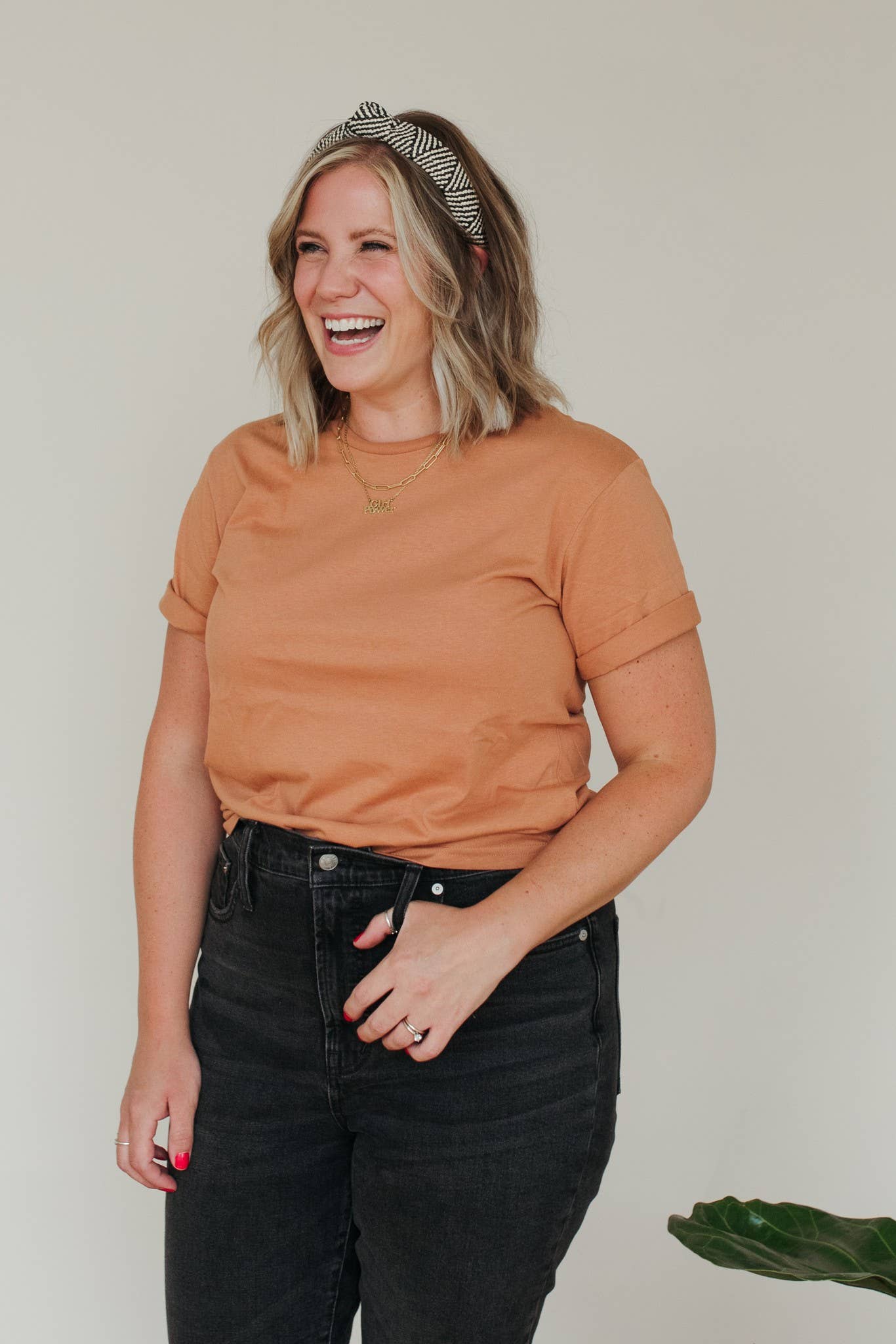 Polished Prints - Wholesale T-Shirt - Women's - Everyday Tee in Toasted Nut, Boyfriend Tee, Basic T-Shirt1