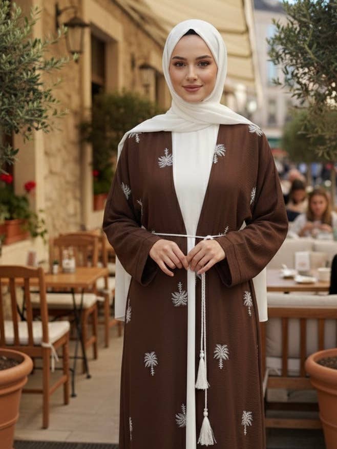 Palm Whisper 3-delars abaya-set för wholesale av Palestinian Elegance