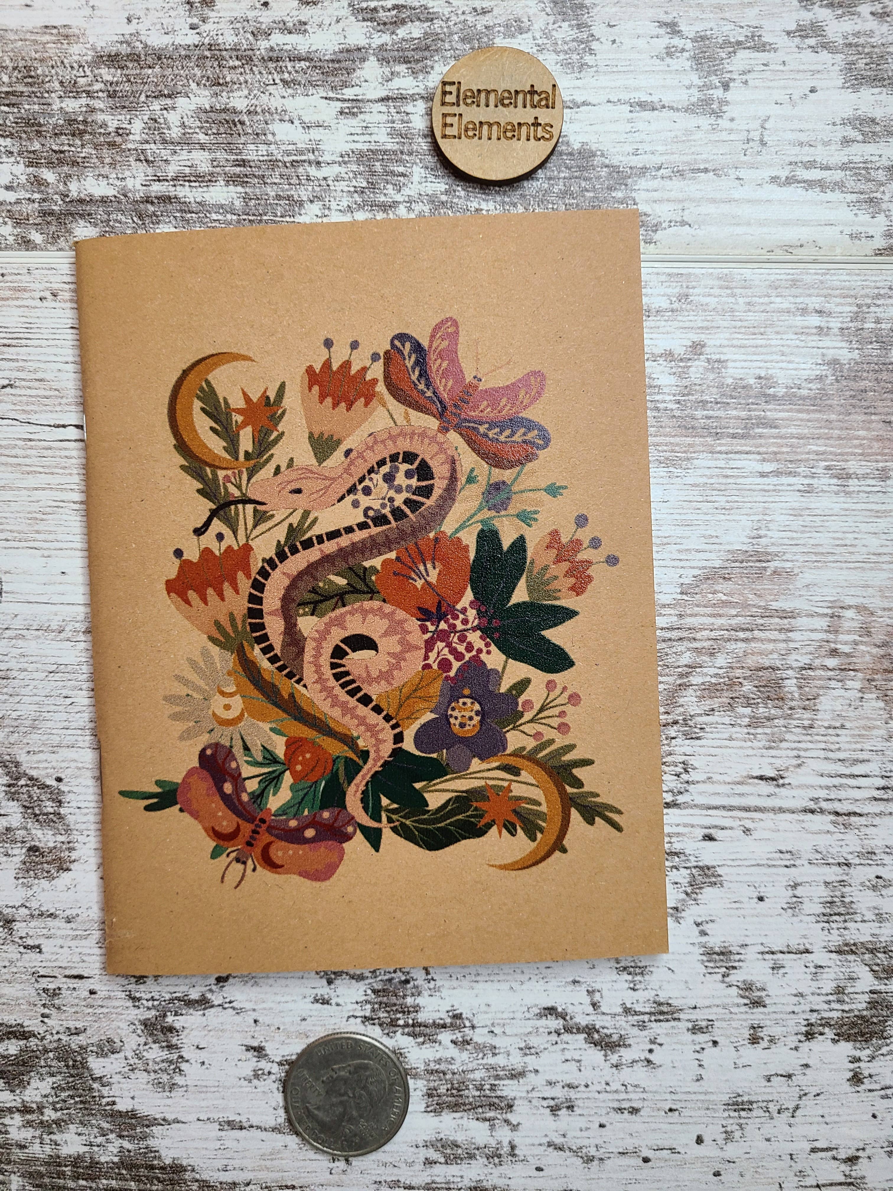 Elemental Elements LLC - Wholesale Journal/Diary - Colorful Snake Garden Watercolor Journal Notebook1
