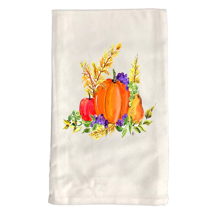 Asciugamano da cucina Fall 179 Fall Pumpkins & Fruit W per la vendita all'ingrosso da parte di Designs By Beverly, LLC