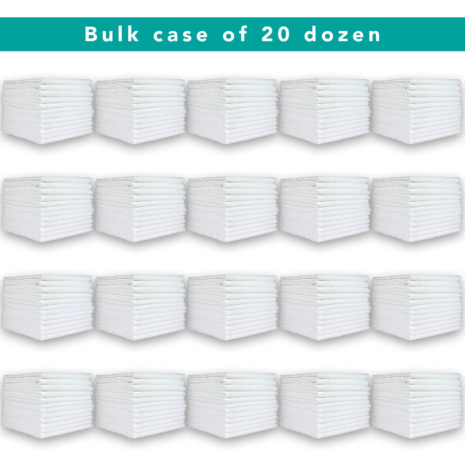 Arkwright Home - Wholesale Cleaning Cloth - Bulk Case of 240 Cleaning Cloths, 12x12 Microfiber, Colors33