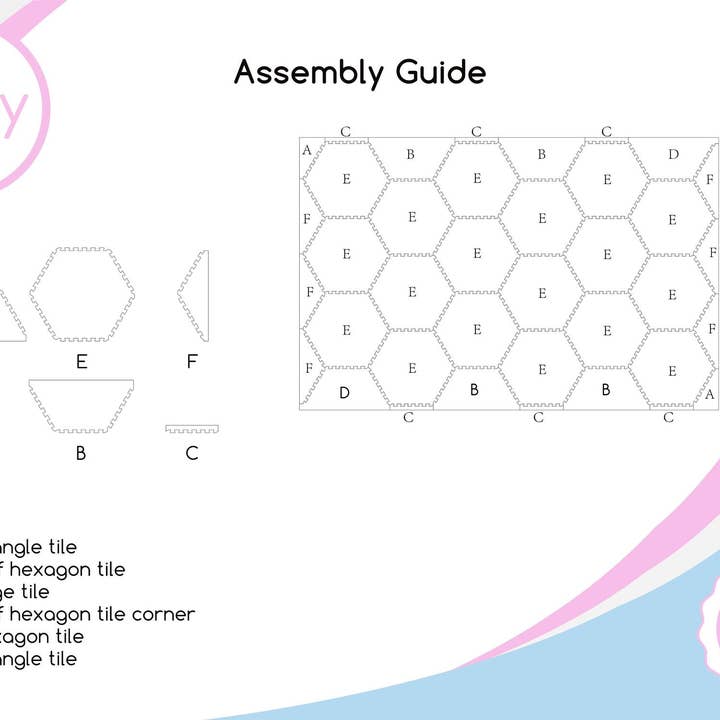Baby Brielle - Wholesale Play Mat - Kids & Baby - Interlocking Hexagon Foam Tile Activity Mat2