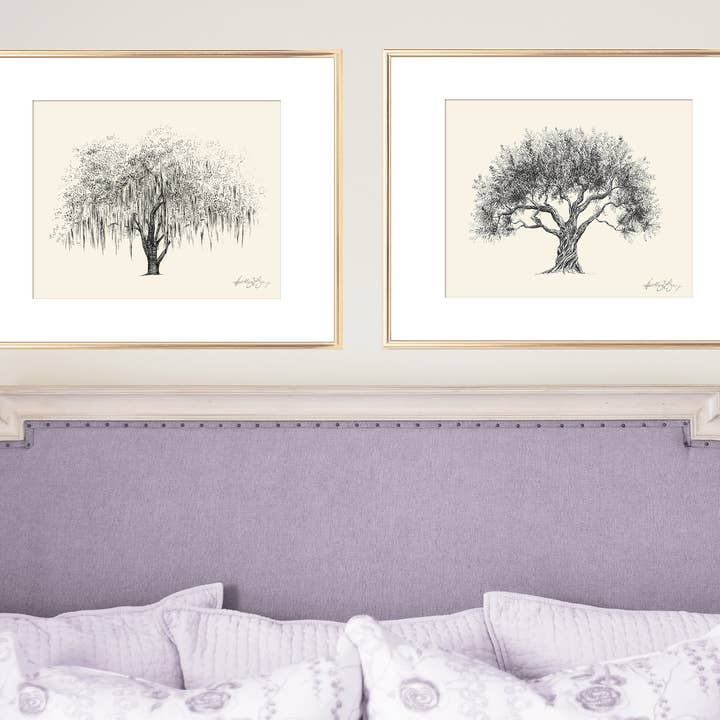 Fly Young Studio - Wholesale Art Print - Hunter Oak Tree - Southern Live Oak Tree Signed Art Print4