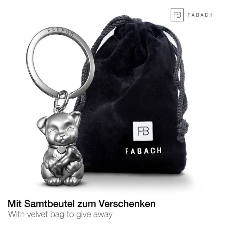 FABACH – Die Schlüsselanhänger-Schmiede - Wholesale Keychain - Unisex - “Puppy” dog keychain - cute puppy pendant - lucky charm and gift for dog lovers4