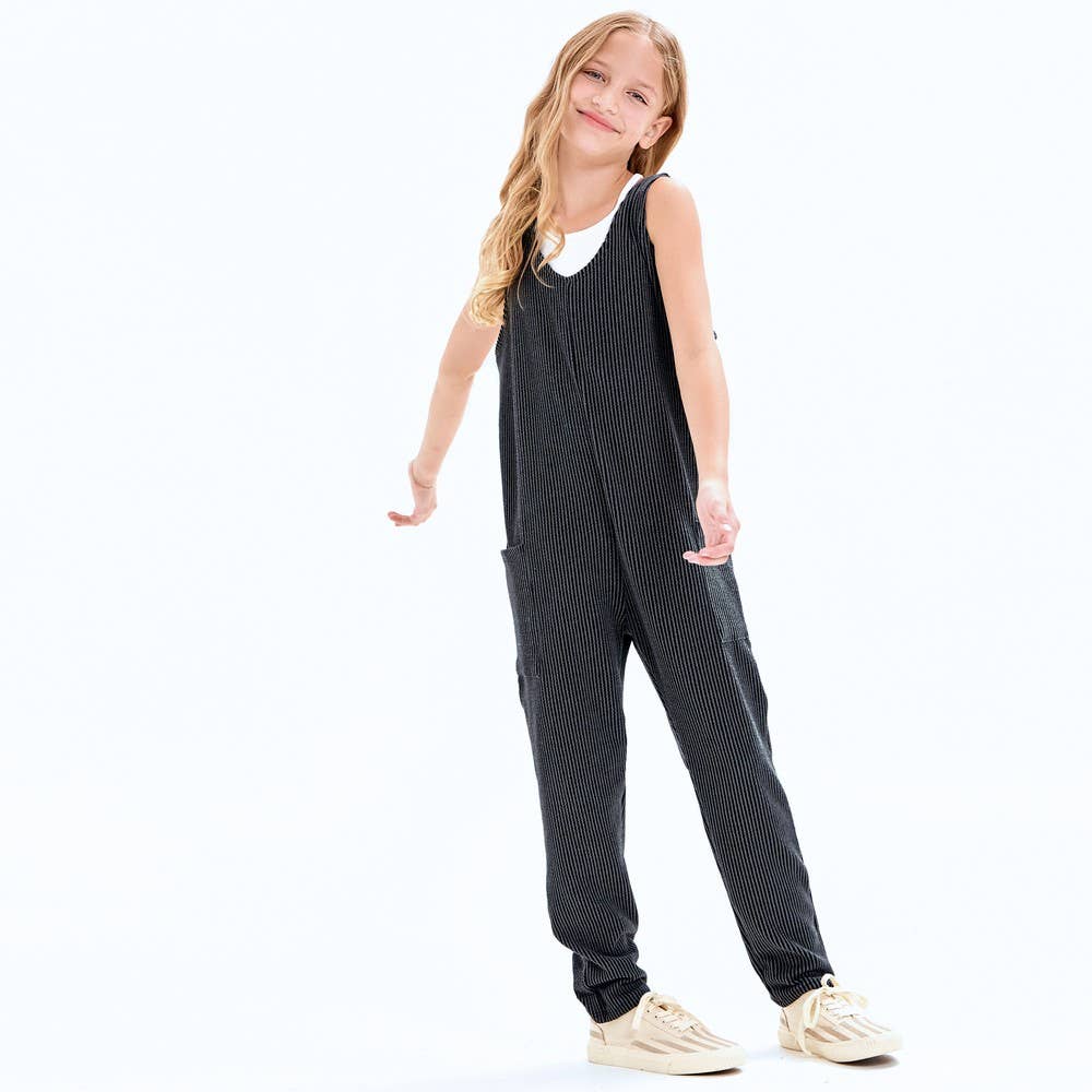 Good Girl - Wholesale Jumpsuit - Kids - Embossed Rib Sleeveless Jumpsuit /Overall /Onesie10