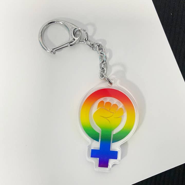 Portachiavi simbolo femminista per la vendita all'ingrosso da parte di Rebelist