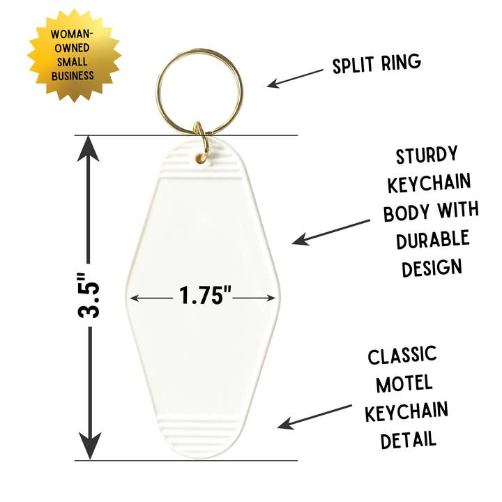 GetBullish - Wholesale Keychain - Women's - GAY GAY GAY GAY GAY Motel Keychain - PRIDE LGBTQ retro
