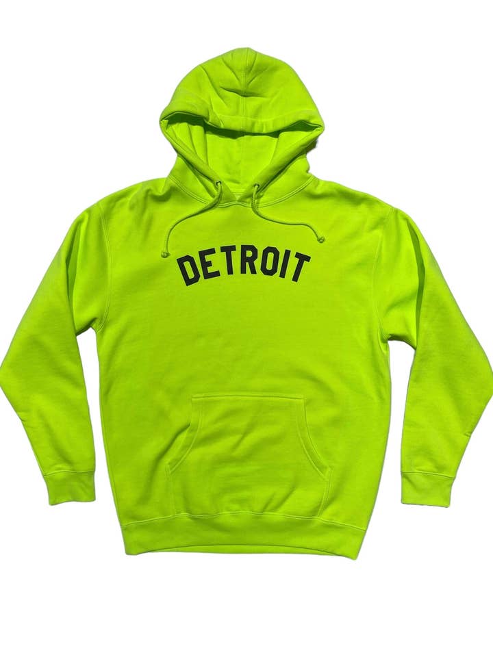 Ink Detroit - Fluorescent Yellow Hoodie for wholesale by Ink Detroit