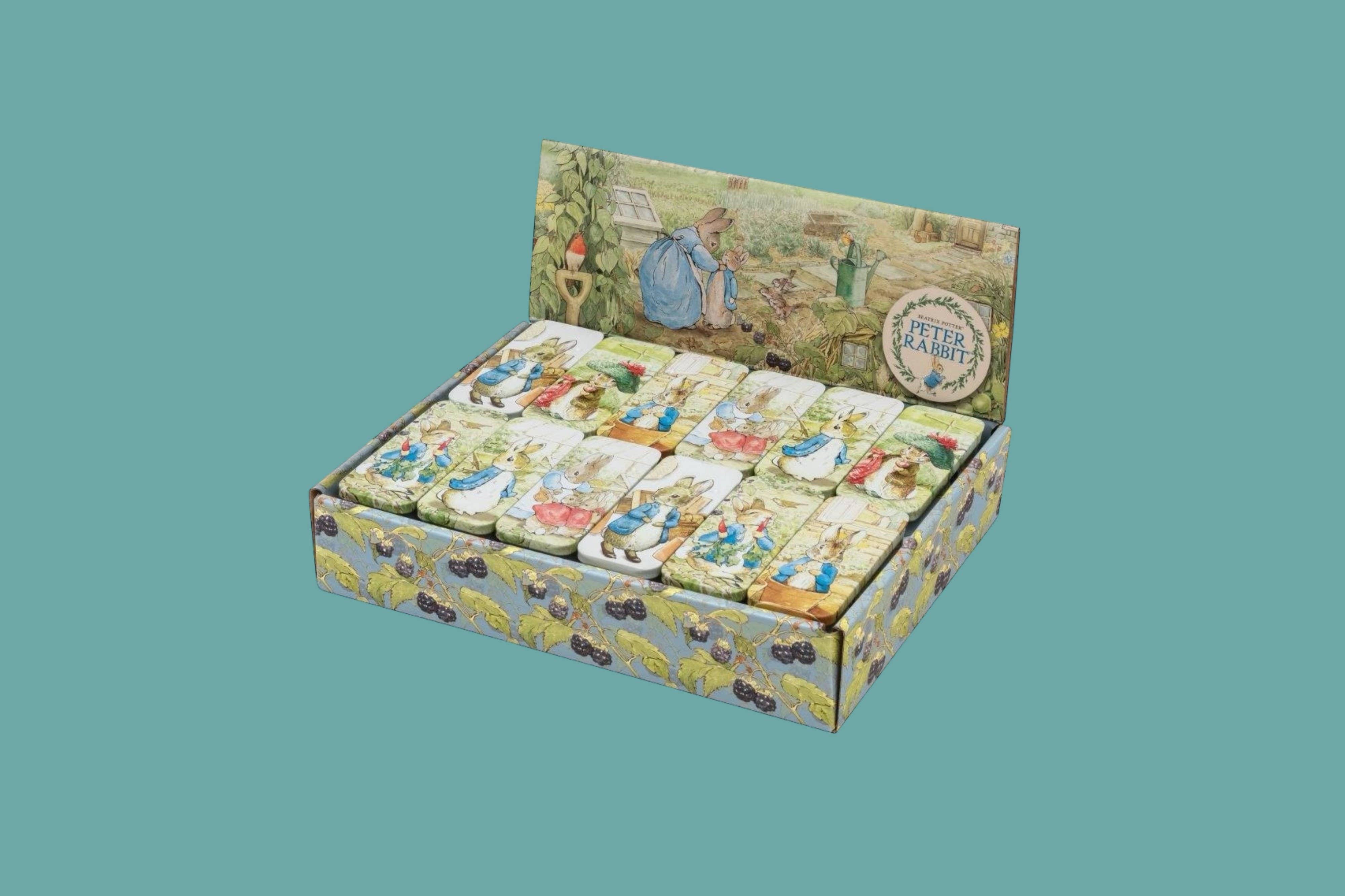 Tin Treats – wholesale Decorative box – Peter Rabbit - Mini Slider Tins with Mini Mints (36)1