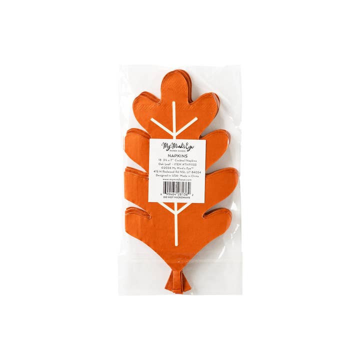 My Mind’s Eye - Wholesale Disposable Napkin - THP1133 - Oak Leaf Napkin