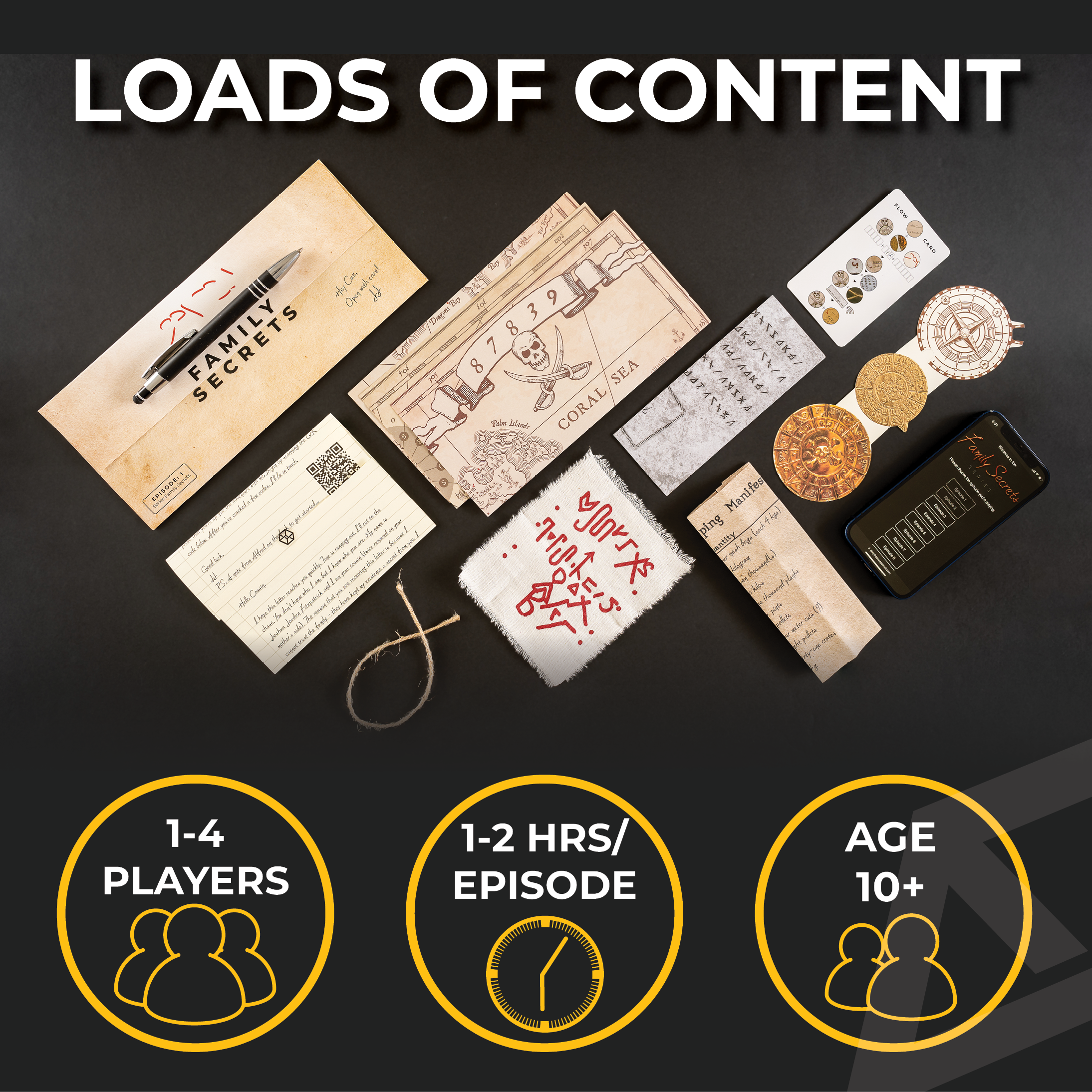 Escape Mail - Vente Jeux de société - Family Secrets (Ép. 1 sur 12) : Jeu d'Évasion Familial2