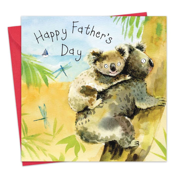 Carte Happy Fathers Day - Koalas pour la vente par Twizler Ltd
