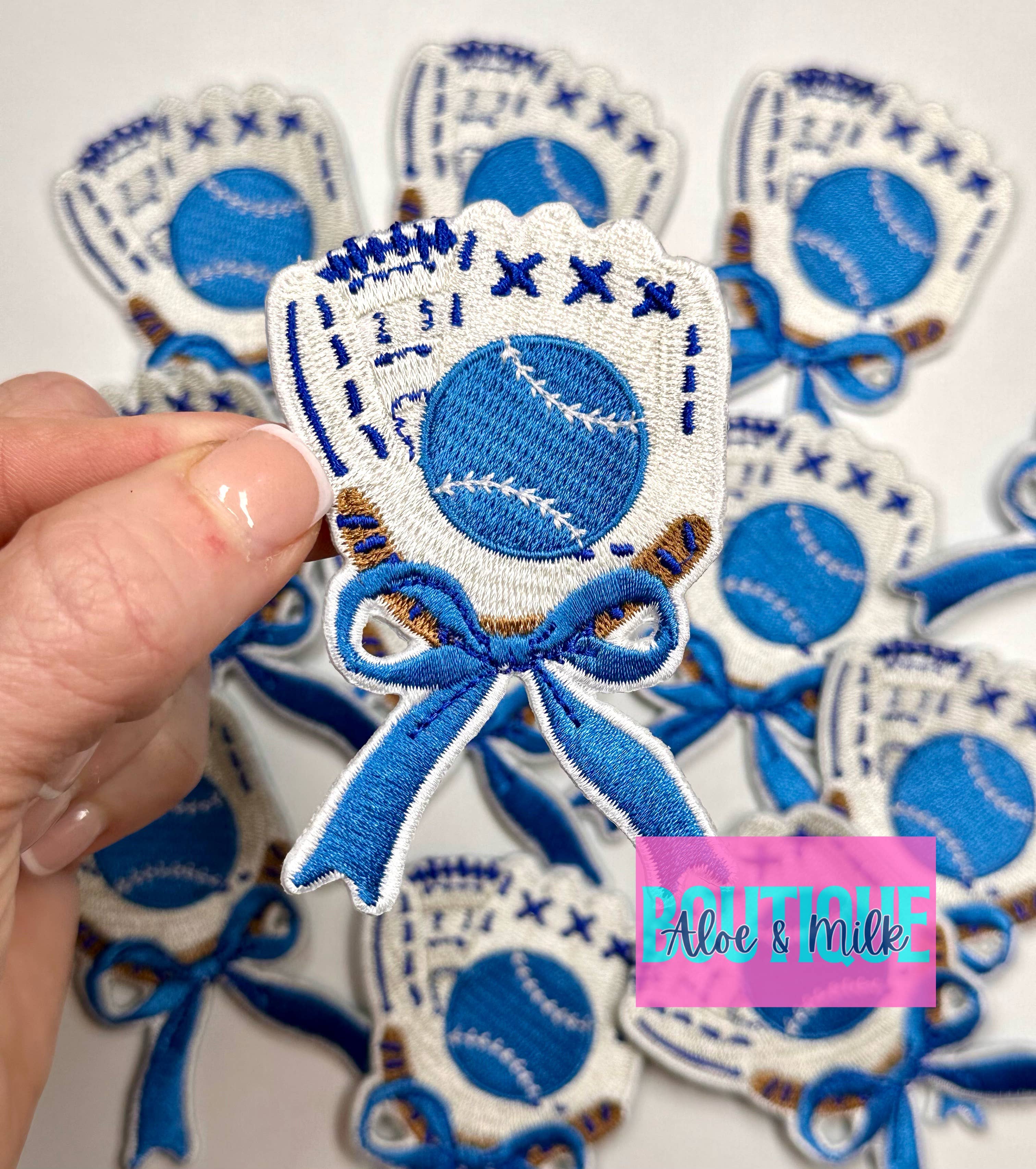 Aloe and Milk Boutique - Wholesale Hat Accessory - Women's - Baseball Glove patch, baseball mom, softball mom8