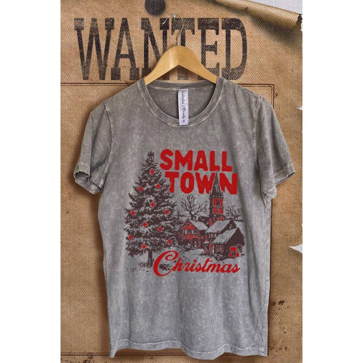 MINERAL WASH GRAFIK-T-SHIRT IM VINTAGE-STIL IN EINER KLEINSTADT für den Großhandel von Illustrated Society