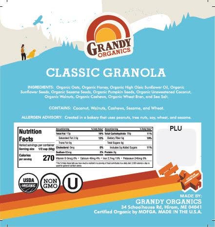 Grandy Organics - Wholesale Granola - Classic Granola4