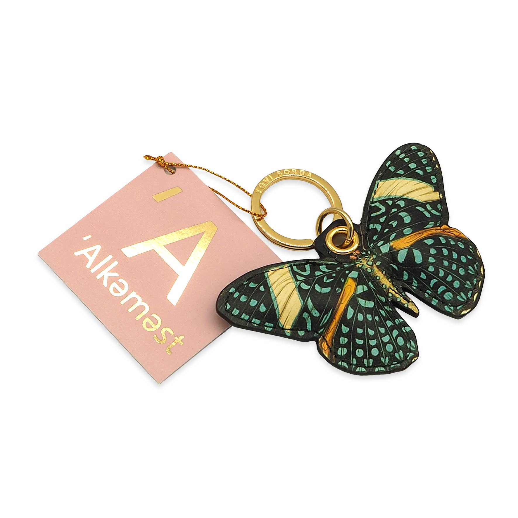 'Alkemest - Wholesale Keychain - Unisex - Sugar Skull Key Ring - Genuine Leather Key Chain - Third Eye4