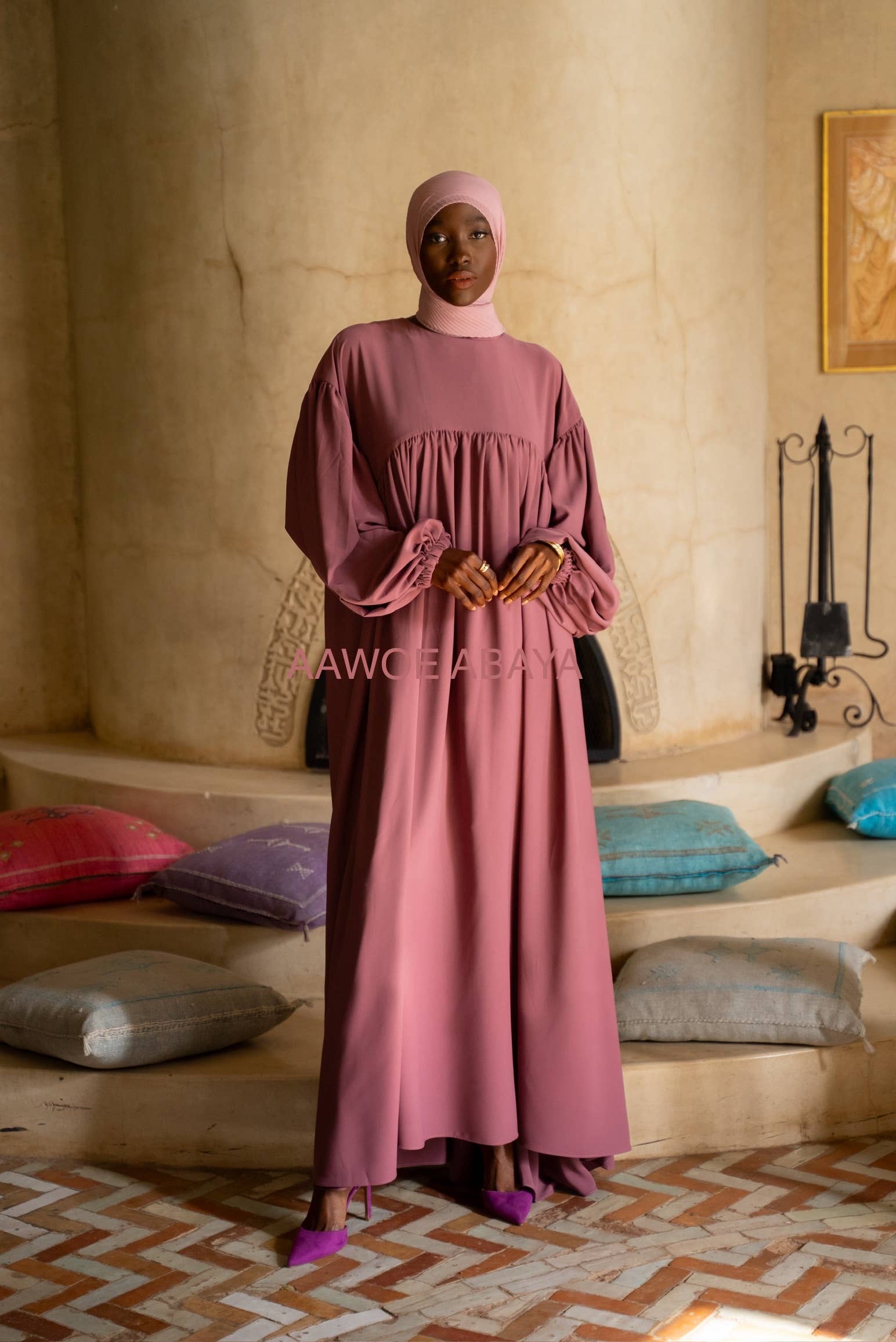 Aawoe Abaya - Wholesale Dress - Women's - Elegant Abaya Dress - 2413-ROB3