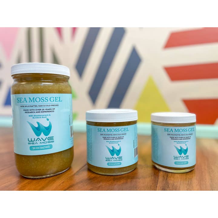 Wave Sea Moss - Vente Supplément oral/vitamine - Mousse de mer Wave Premium avec bladderwrack et racine de bardane 32 oz3