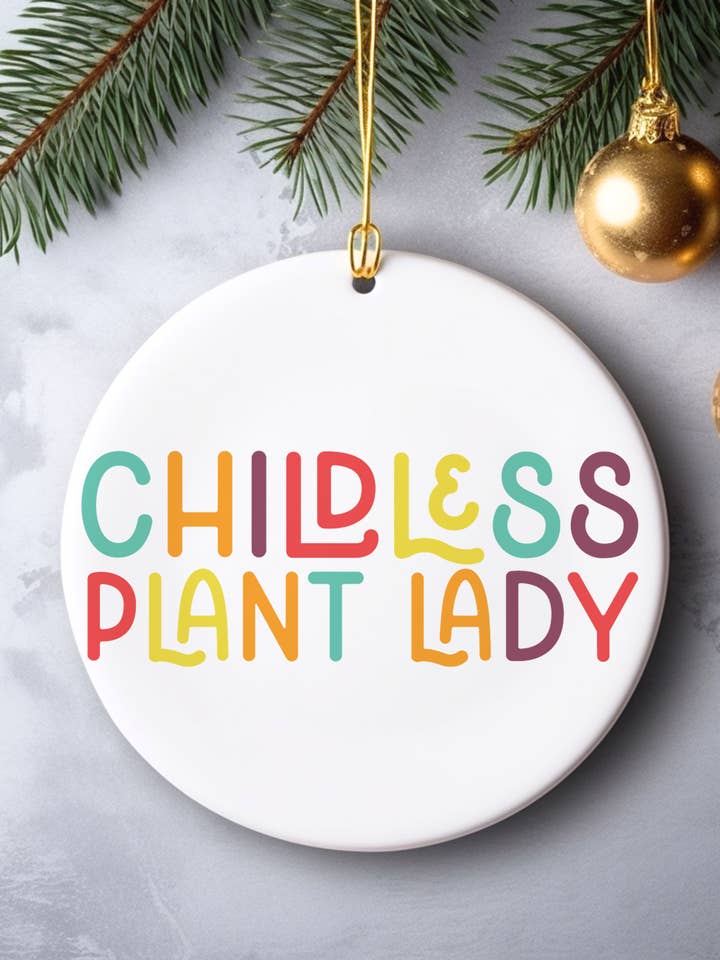 kinderloze plantenliefhebber kerstornament voor wholesale door Square Peggy