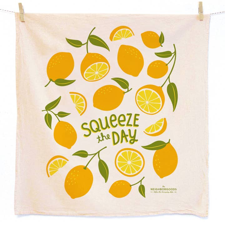Lemon Tea Towel for wholesale by The Neighborgoods