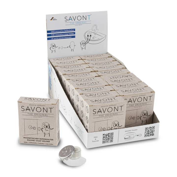 FAIRSAVONT eG. – Saboneteira por atacado – 20x Edição Protetora transp. – SAVONT, o Original