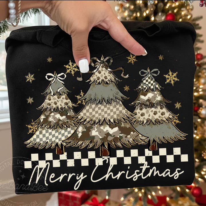 Fröhliche Weihnachten Tarnbaum-Shirt für den Großhandel von Blazing Oaks Clothing Company