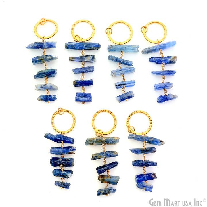 GemMartUSA - Vente Colliers à pendentif - Pierre Précieuse Brute Avec Attache Ronde en Or 67x26mm Pendante8