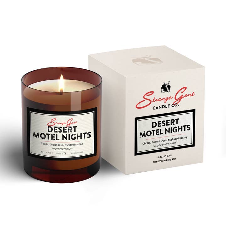 Desert Motel Nights - 8oz for wholesale by Strange Gent Candles
