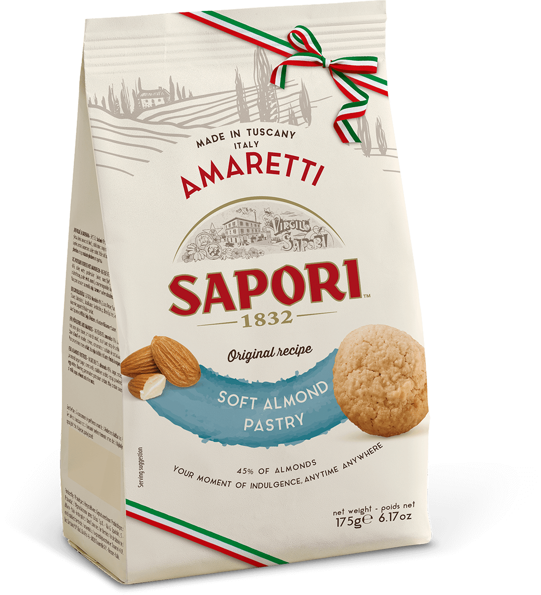 Made in eatalia - Wholesale Cookie - Sapori Amaretti, Soft almond Pastry0