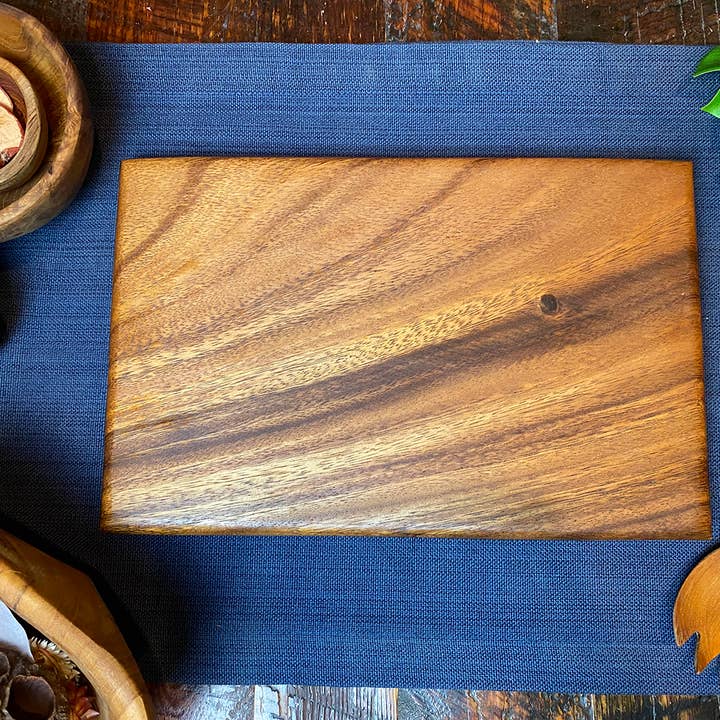 Tuckahoe Hardwoods - Wholesale Cutting Board - Premium, All Dark Grain, Small Square End Cutting Board