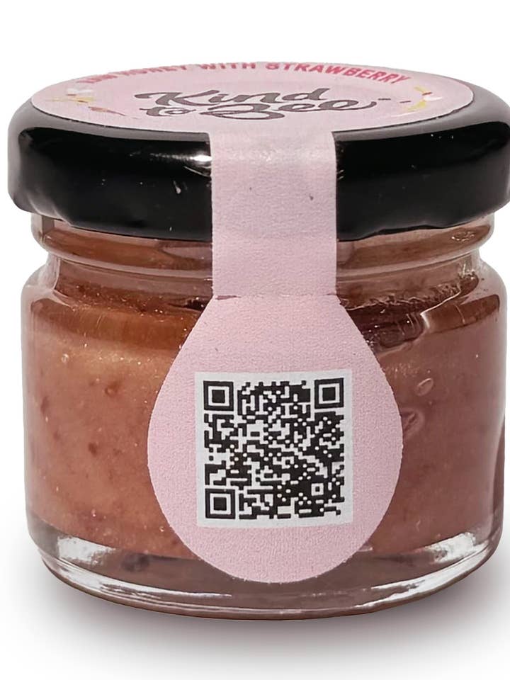 Rå honung med jordgubbar, Cruelty-Free, Monofloral, glas ja för wholesale av Kind to Bee