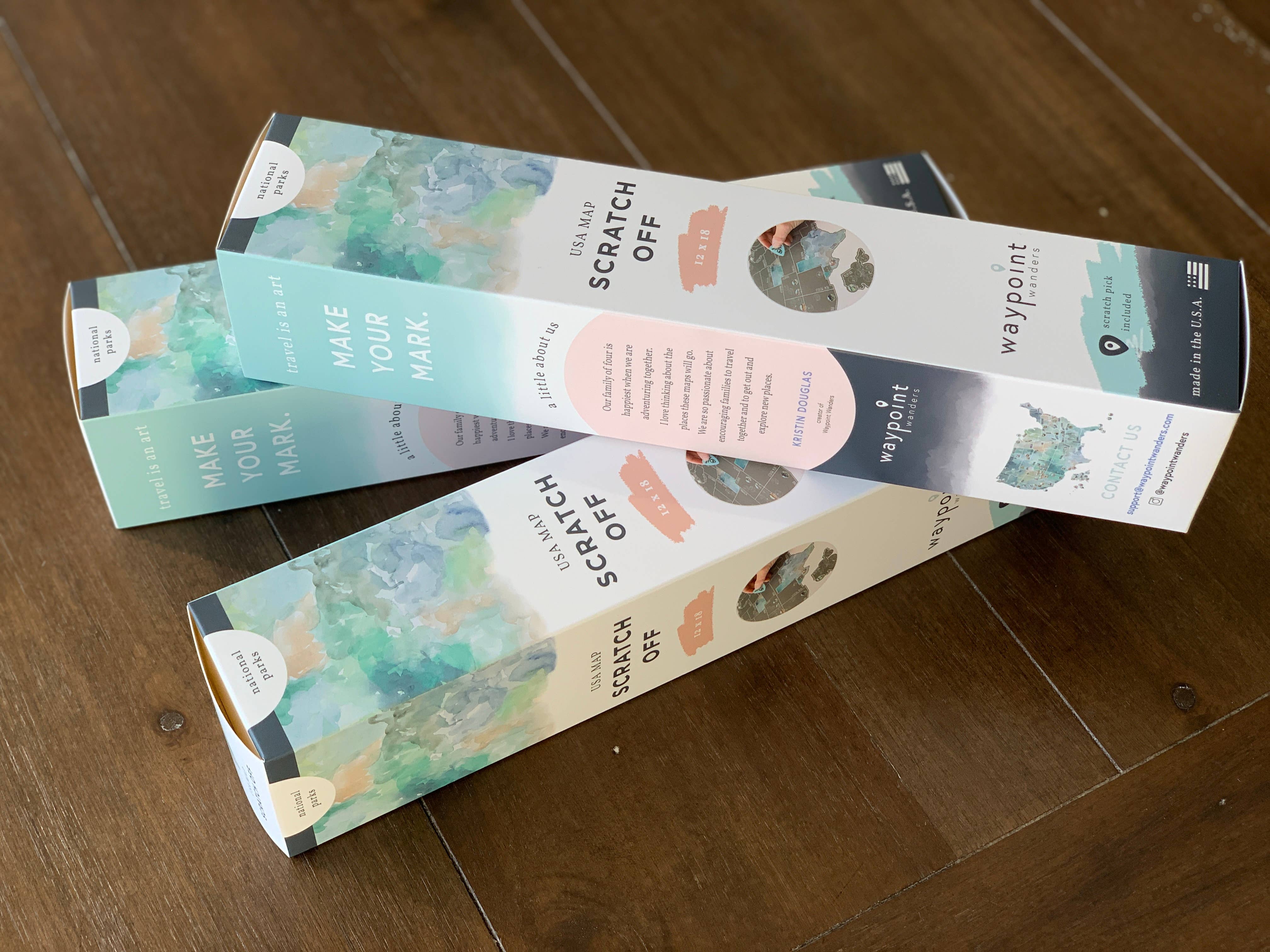 Waypoint Wanders - Wholesale Map - 63 National Parks US Scratch Off Map4