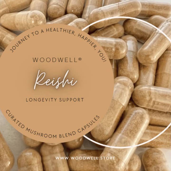 Reishi Medicinal Mushroom Blend Supplements Vegan Capsules for wholesale by WoodWell®