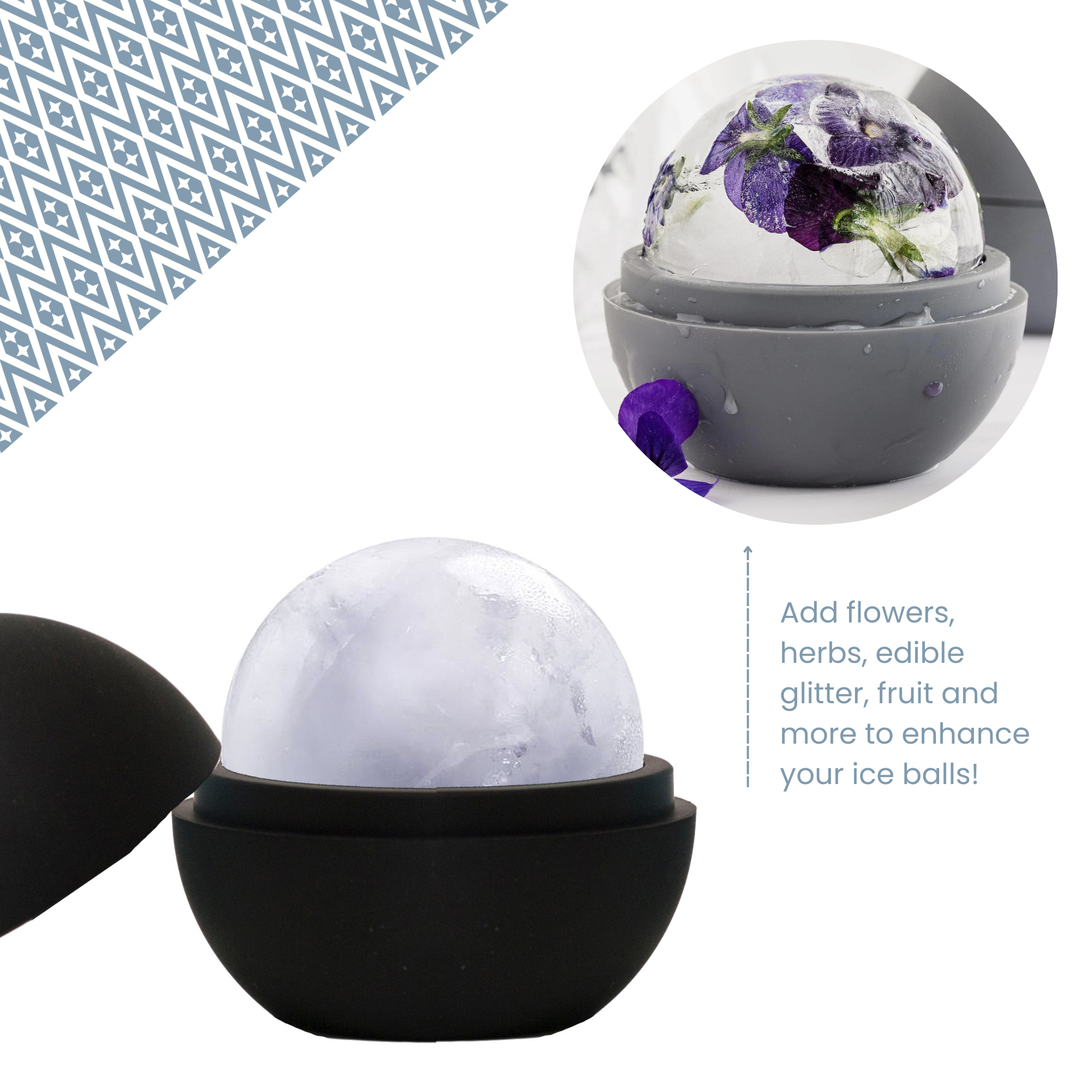 UBERSTAR – wholesale Ice tray/mould – Giant Silicone Ice Sphere Mould5