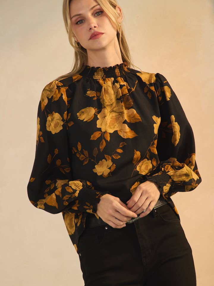 Floral Printed Blouse for wholesale by Oddi