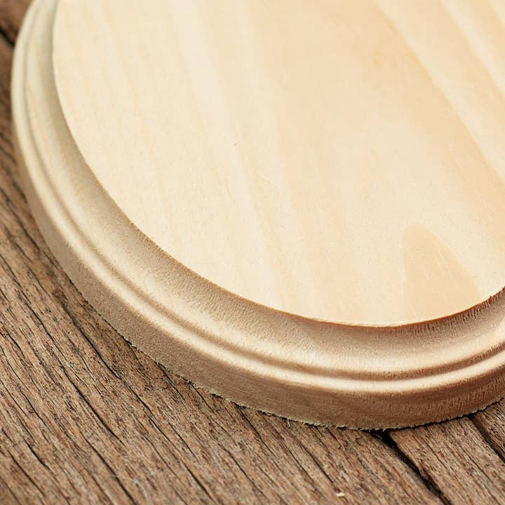 Factory Direct Craft - Wholesale Plaque - 7" x 5" x 3/4" Thick - Blank Unfinished Wood Oval Plaque 1