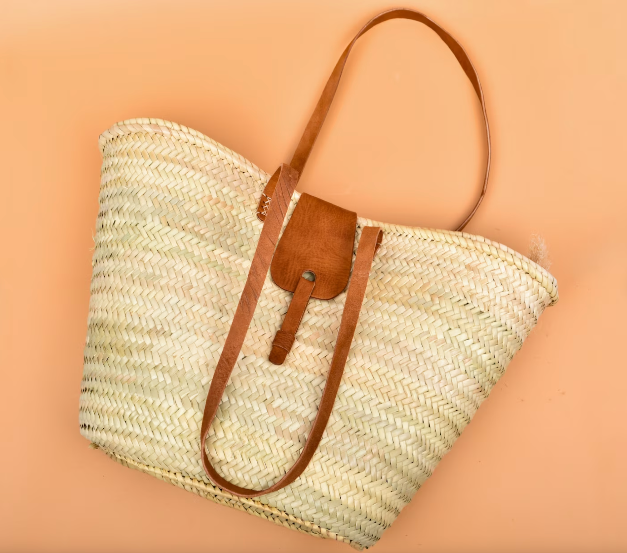 ProHandmadeDesign - Wholesale Beach Bag - FRENCH BASKET straw bag with leather handles beach bag,2