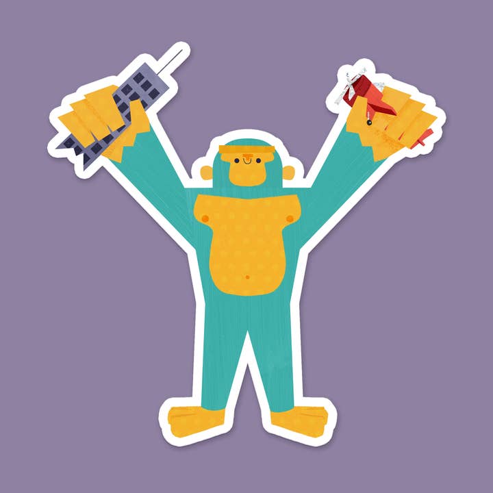 "King" Vinyl Die-cut Sticker for wholesale by Sincerely, Rob