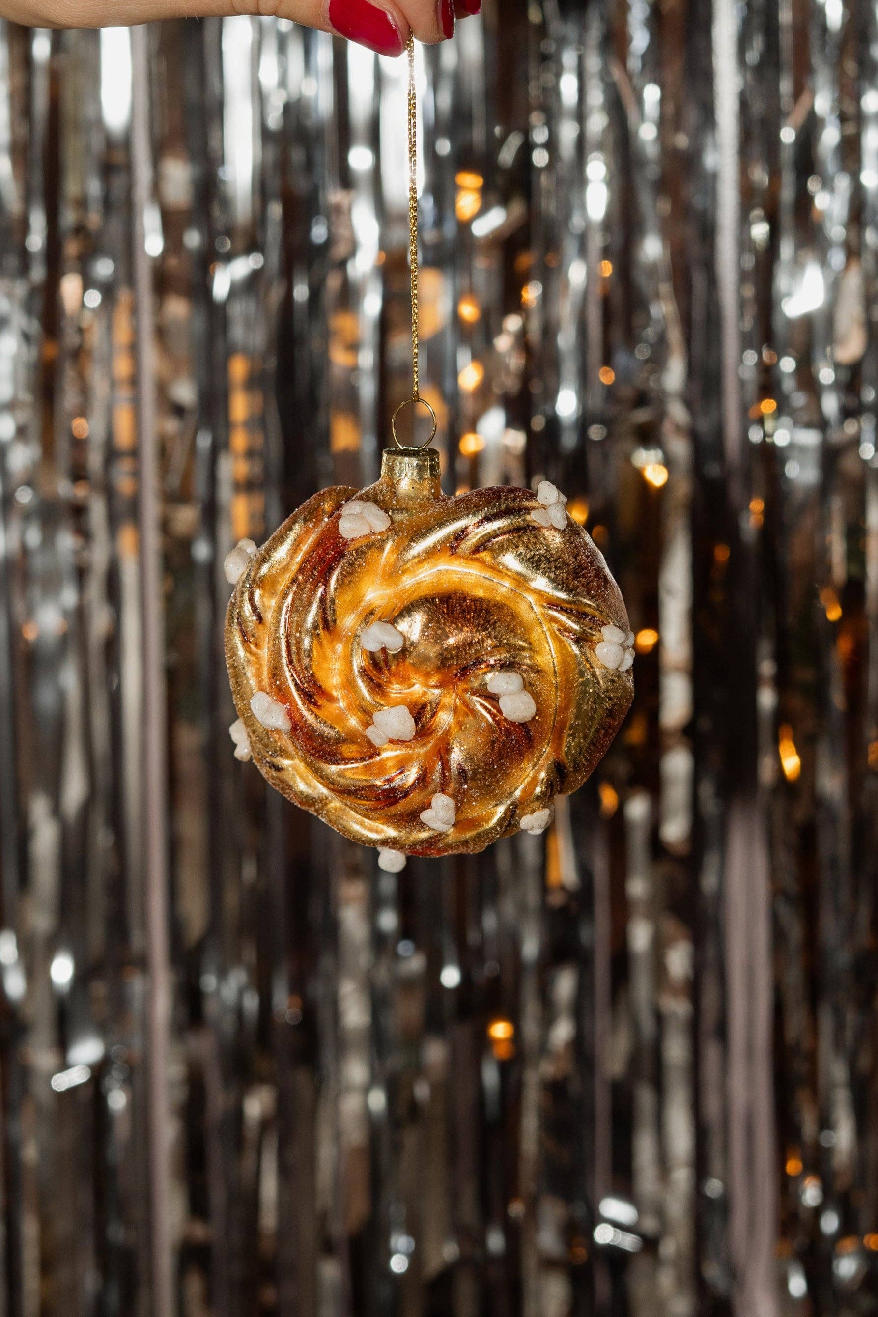 Yup in de boom - Vendita all'ingrosso Decorazione - Ornamento a forma di panino alla cannella0