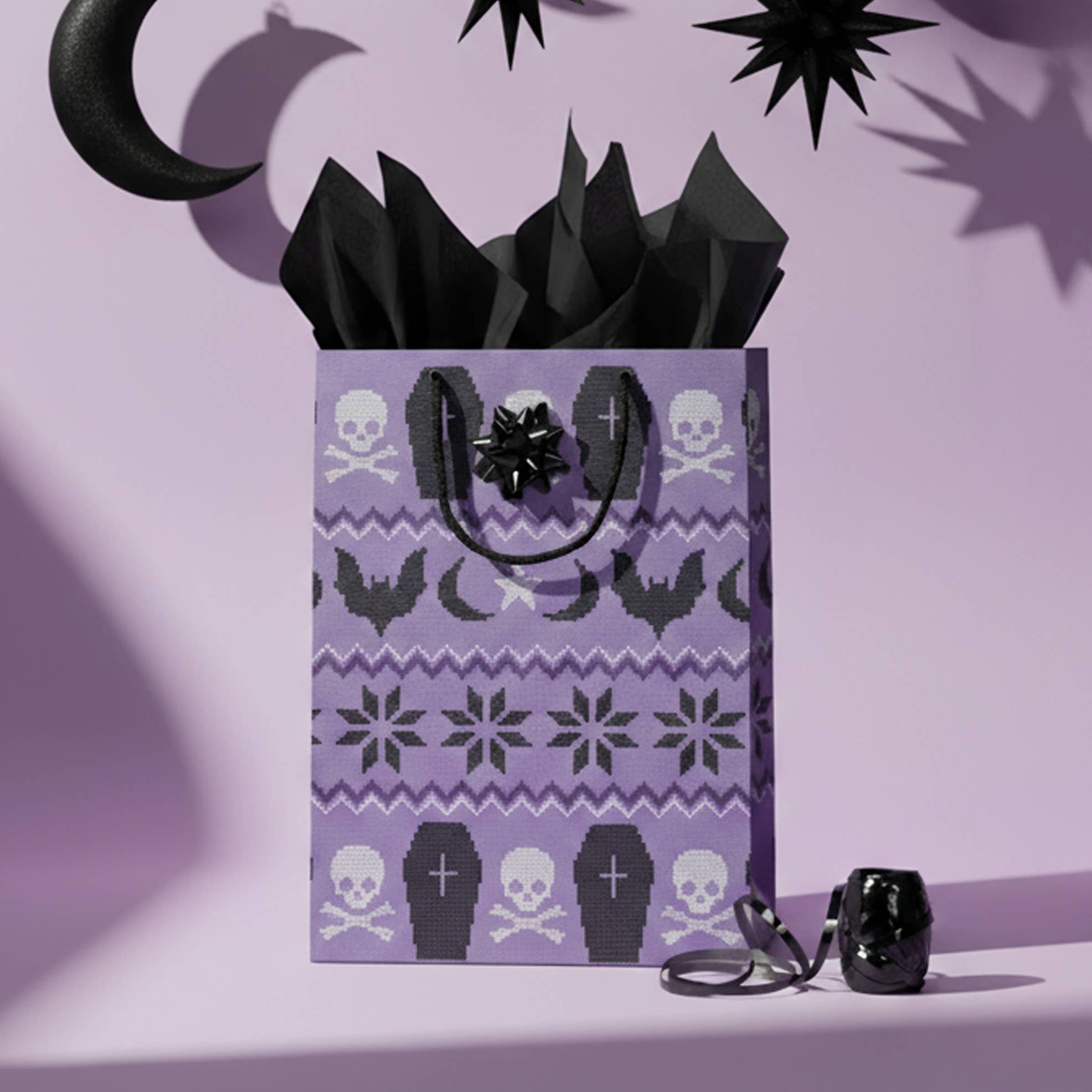 Rock'N Paper - Wholesale Gift Bag - Spooky Holiday Sweater Gift Bag