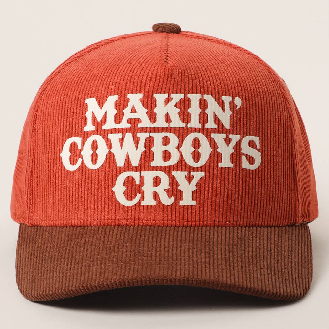 Fashion City - Wholesale Truckerpet - Dames - MAKIN' COWBOYS CRY Corduroy Trucker Pet4