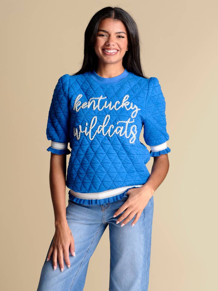 Stewart Simmons – Engroshandel Sweatshirt - Dame – Campus Quiltet Puffærme Top | Kentucky