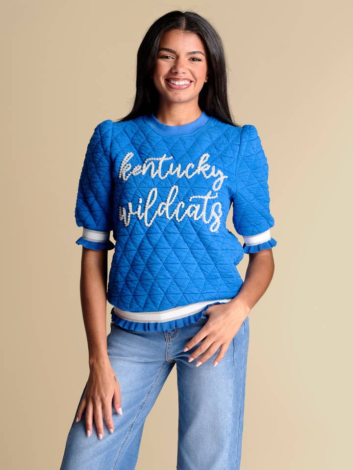 Stewart Simmons - Wholesale Sweatshirt - Women's - The Campus Quilted Puff Sleeve Top | Kentucky0