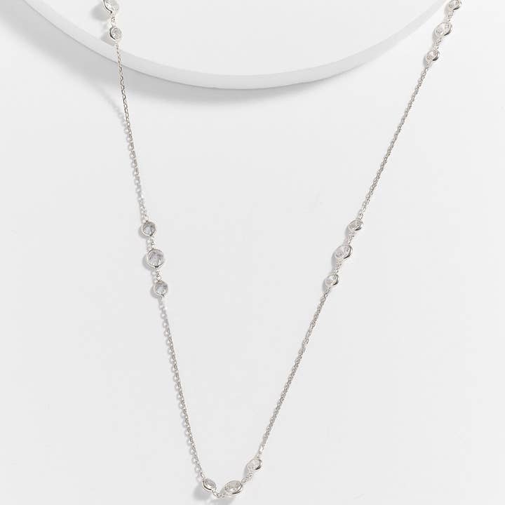 Kosa Jewels - Wholesale Pendant/Charm Necklace - Ardis diamond by the yard Necklace