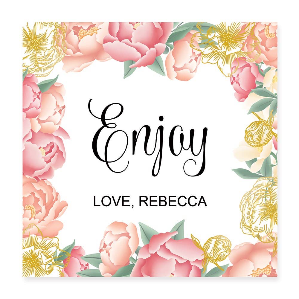 Weddingstar Inc. - Wholesale Party Favor Bag/Box - Clear Cellophane Favor Bags W/ Stickers - Modern Floral0