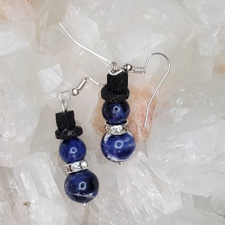 Crystal Snowman Earrings for wholesale by Heart of The Phoenix