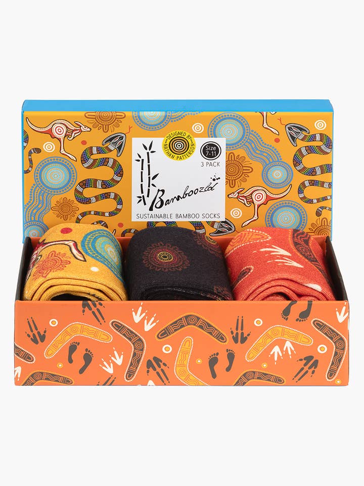 MÄN NATIVE AUSTRALIAN DREAMTIME 3-PACK PRESENTASK för wholesale av Bamboozld