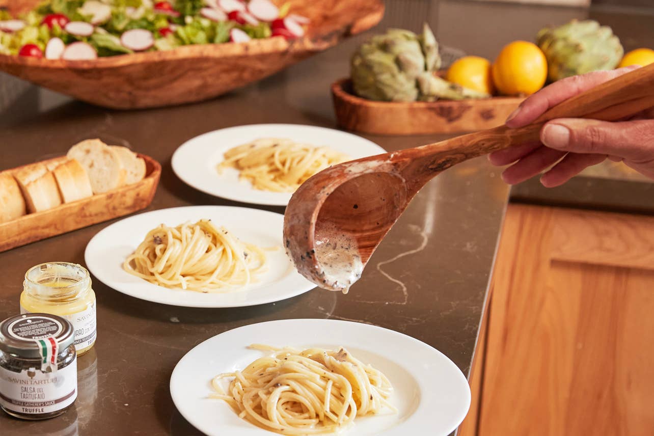 Verve Culture - Wholesale Ladle - Italian Olivewood Soup and Pasta Ladle6